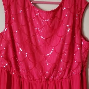 Hot Pink Sequin Asos Dress
